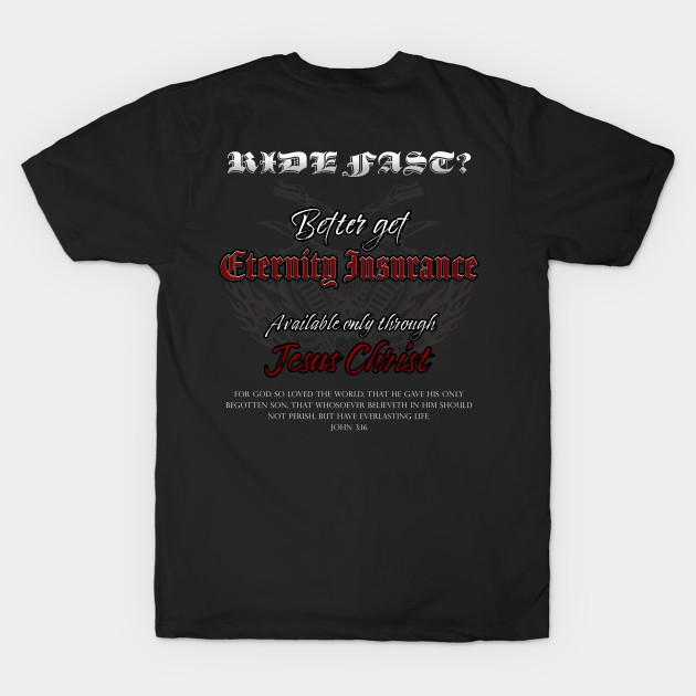 Motorcycle Christian Faith Evangelistic John 3:16 Biker by Destination Christian Faith Designs